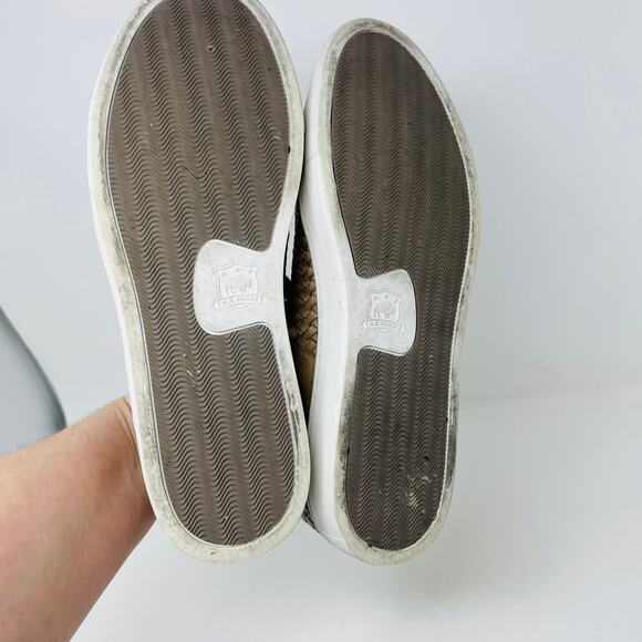 Trask Ackley Leather Low Top Sneaker Lace Up Woven - 8.5 - Picture 6 of 8